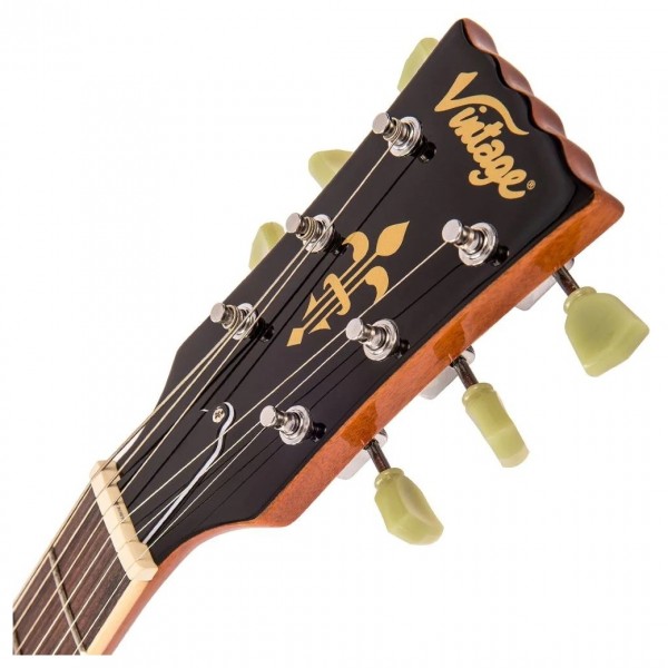 Vintage VS6 Reissued, Natural Mahogany headstock