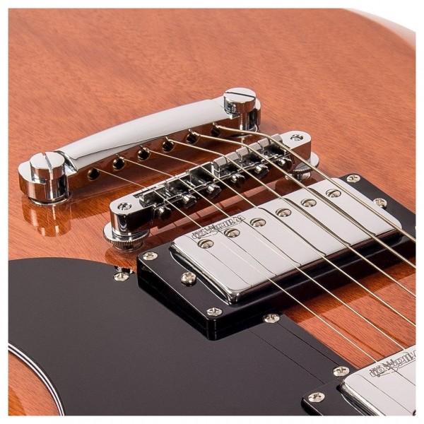Vintage VS6 Reissued, Natural Mahogany tailpiece 2 