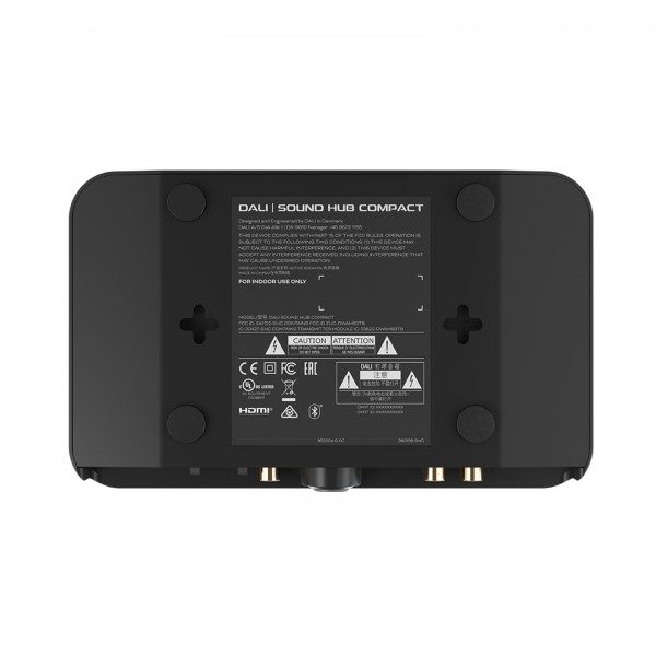 DALI Sound Hub Compact Including HDMI, Black Base View