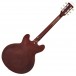 Vintage VSA500 ReIssued Semi Acoustic, Natural Walnut back