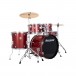 Ludwig Accent 22'' Drive 5teiliges Schlagzeug, Red Sparkle