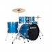 Ludwig Accent 20'' Fuse 5pc Drum Kit, Blue Sparkle