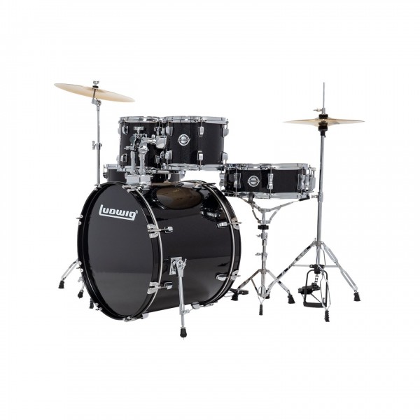 Ludwig Accent 20'' Fuse 5pc Drum Kit, Black Sparkle - 2