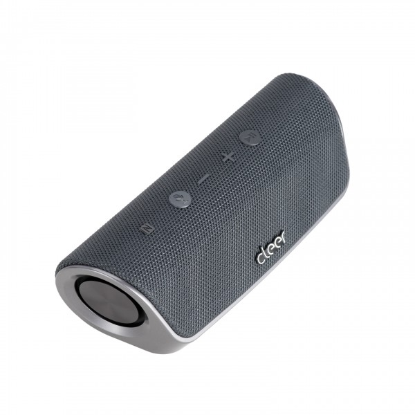 Cleer Scene Portable Bluetooth Speaker, Grey Top View