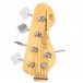 Vintage VJ75 5 String Bass, Gloss Black headstock