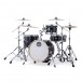 Mapex Mars Maple 18'' 4pc Bop Drum Kit w/Hardware, Matte Black - Side