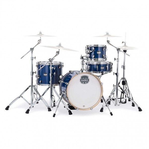 Mapex Mars Maple 18'' 4pc Bop Drum Kit w/Hardware, Midnight Blue