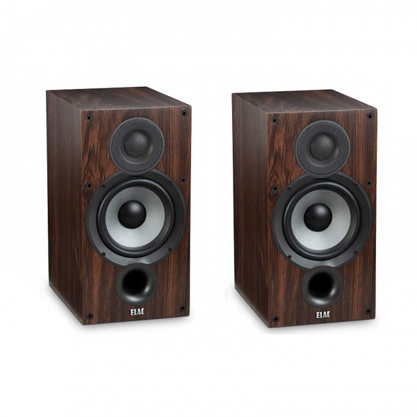 ELAC Debut B6.2 Bookshelf Speaker (Pair), Walnut at AV.com