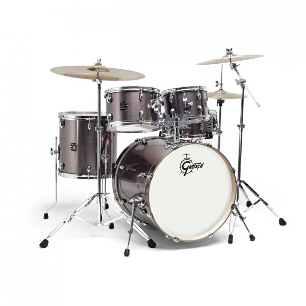 Gretsch Energy 20" Drum Kit, Grey Steel