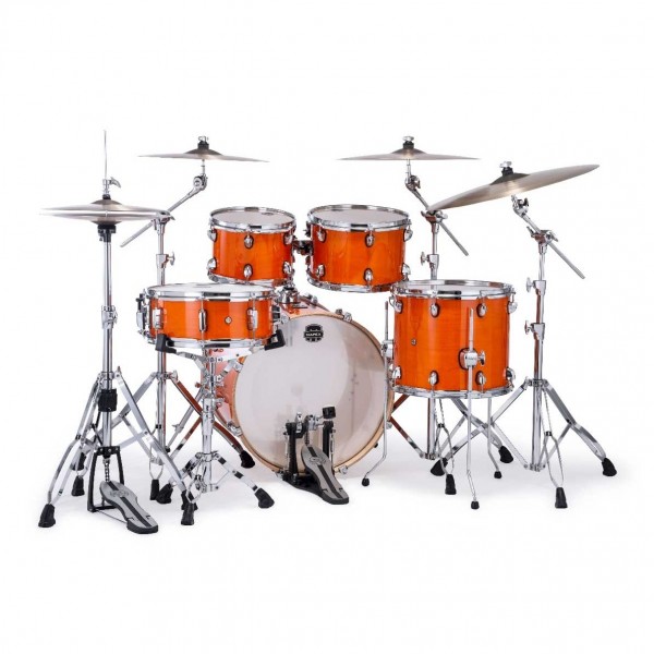 Mapex Mars Maple 22'' 5pc Rock Fusion Drum Kit w/Hardware, Amber - Back
