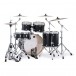Mapex Mars Maple 22'' 5pc Rock Fusion Drum Kit w/Hardware, Black - Back