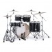 Mapex Mars Maple 22'' 5pc Rock Fusion Shell Pack, Matte Black - Back