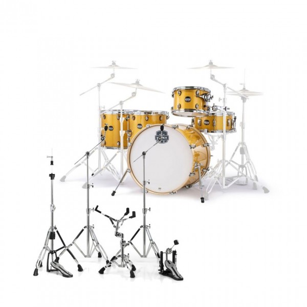 Mapex Mars Birch 22'' 5pc Crossover Drum Kit w/Hardware, Sunflower