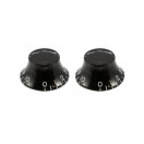 Allparts Guitar Bell Knobs Balenie 2 ks pasuje na USA split shaft hrncov, čierna