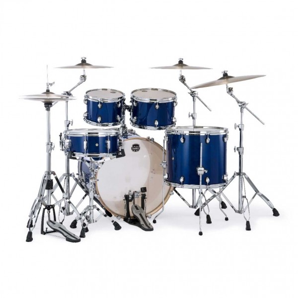 Mapex Mars Maple 22'' 5pc Rock Fusion Shell Pack, Midnight Blue - Back
