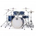 Mapex Mars Maple 22'' 5pc Rock Fusion Shell Pack w/Bags, Blue - Side
