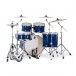Mapex Mars Maple 22'' 5pc Rock Fusion Drum Kit w/Hardware, Blue - Back