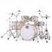 Mapex Mars Maple 22'' 6pc Studioease Shell Pack, Natural Satin - Angle