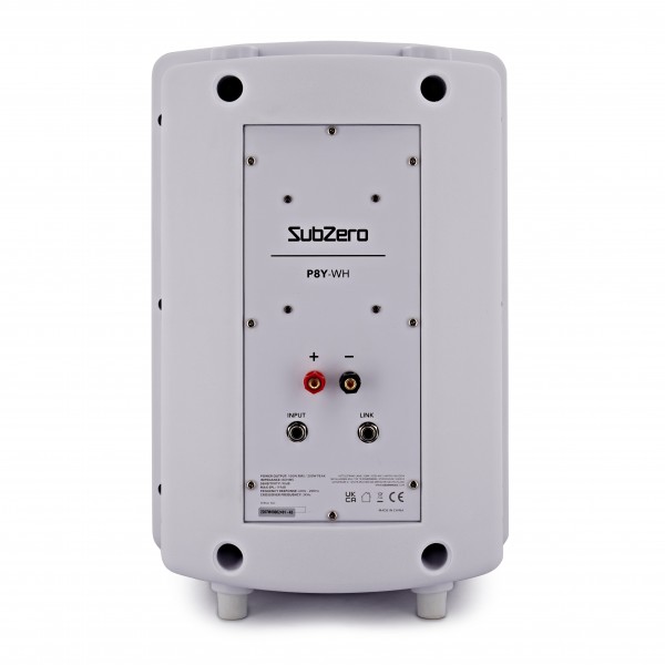 SubZero 100W 8" Passive PA Speaker, White