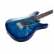 Ibanez GSA60QA GIO Series S Shape QM, Transparent Blue Burst body