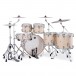Mapex Mars Maple 22'' 6pc Studioease Shell Pack, Natural Satin - Rear