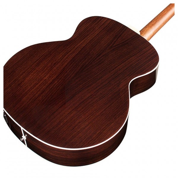 Guild BT-258E Deluxe Baritone Acoustic, Natural back angle 