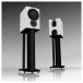 Mission QX-2 MkII Bookshelf Speakers, White - stand-mounted