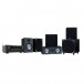 Denon AVR-X2800H, & Bronze 100 5.1 Speaker Package, Black Full View