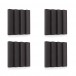 AcouFoam 30cm 4-Wedge Acoustic Panel by Gear4music, 4 pack