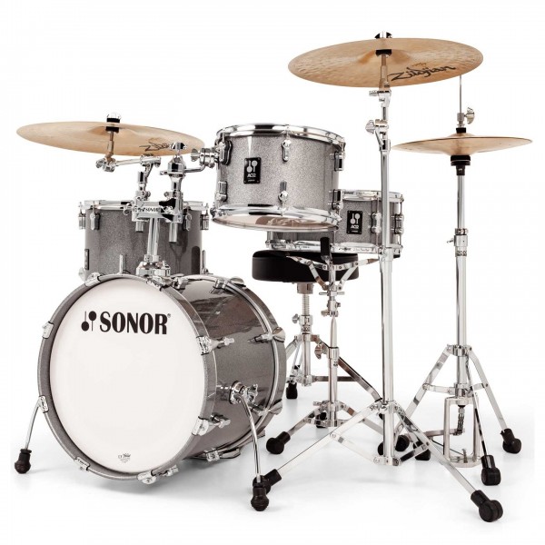 Sonor AQ2 Bop Set 4pc Shell Pack, Titanium Quartz - Angle