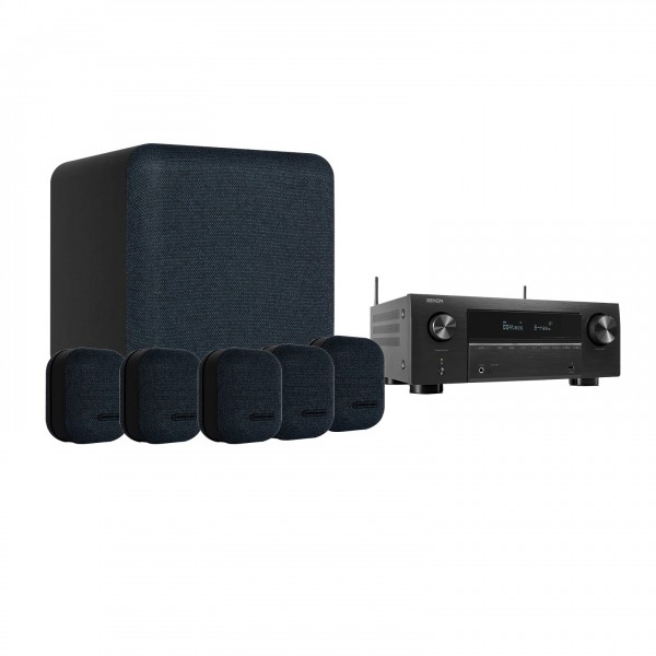 DISC Denon AVR-X2800H & MASS 5.1 Speaker Package, Black at AV.com
