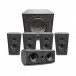 Wharfedale Diamond 9.1 HCP 5.1 Speaker Package, Carbon Fibre Full View