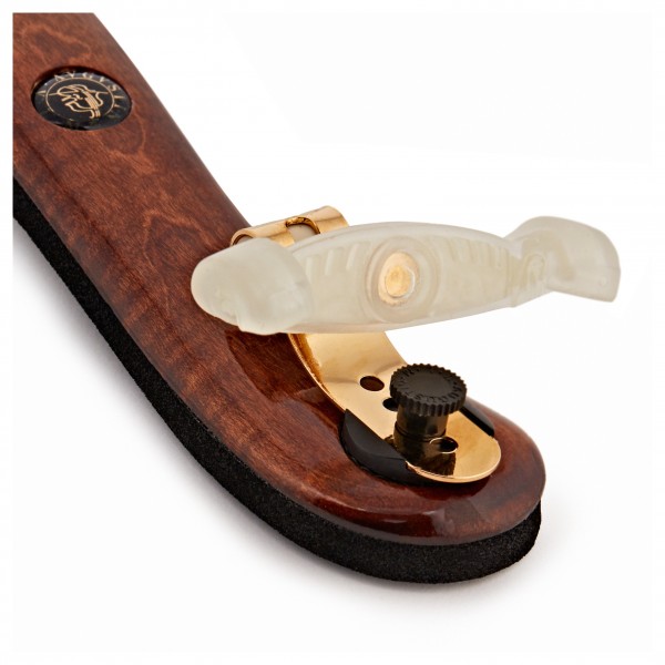 Viva Diamond Violin Shoulder Rest, 4/4 Size, Dark Varnished Maple