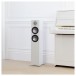 Monitor Audio Bronze 200 Floorstanding Speakers (Pair), White lifestyle