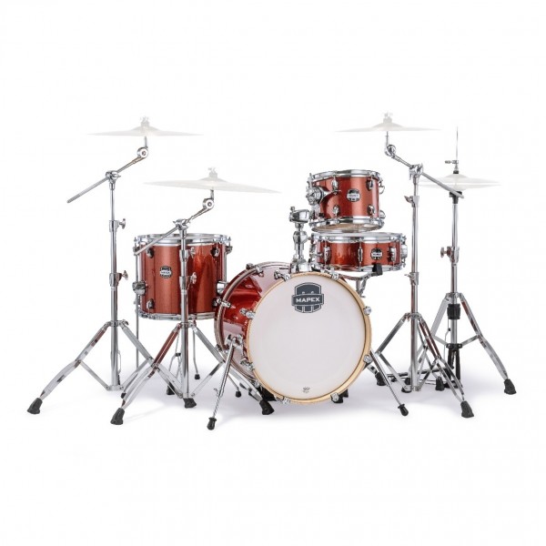 Mapex Mars Birch 18'' 4pc Bop Drum Kit w/Hardware, Blood Orange