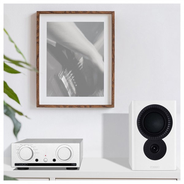 Mission 778x Integrated Amplifier with Bluetooth, Silver Lifestyle View