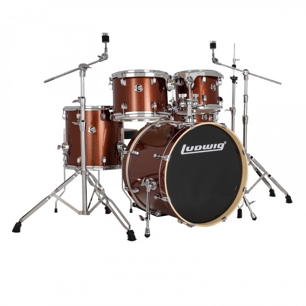 Ludwig Evolution 20'' 5pc Drum Kit, Copper