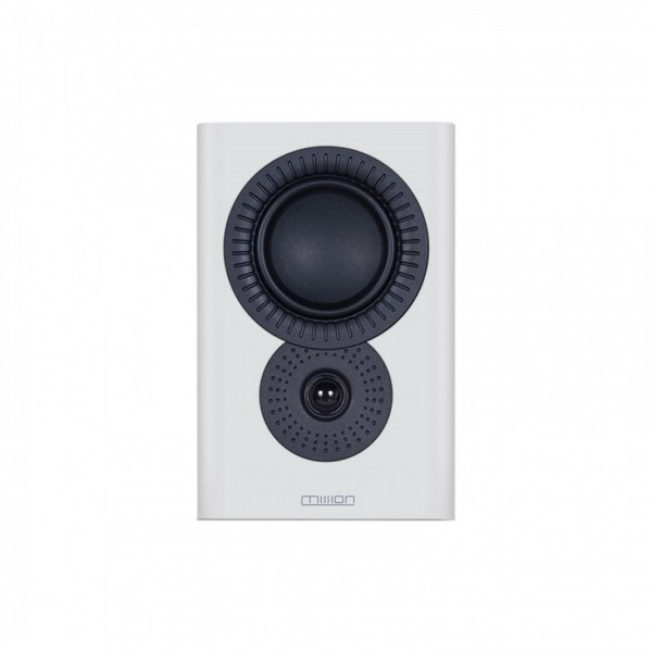 Mission LX-2 MkII Bookshelf Speaker (Pair) Front View Single, White