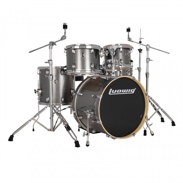 Ludwig Evolution 20'' 5pc Drum Kit, Platinum