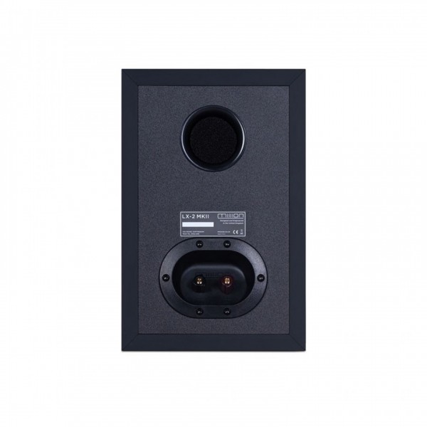Mission LX-2 MkII Bookshelf Speaker (Pair), Black Back View