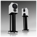 Mission QX-2 MkII Bookshelf Speakers (Pair), White Lifestyle View