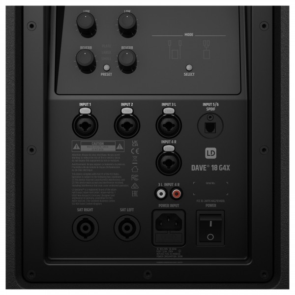 LD Systems DAVE 18 G4X Compact 2.1 Powered PA System
