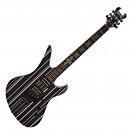 Schecter Synyster Gates Standard, Svart Med S&oslash;lv Pinstripes (2018)