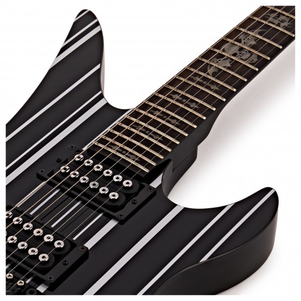 Schecter Synyster Gates Standard, Black w/ Silver Pinstripes