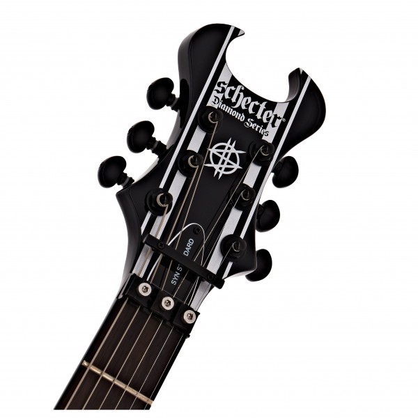 Schecter Synyster Gates Standard, Black w/ Silver Pinstripes