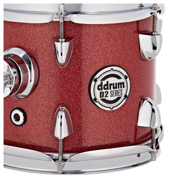 DDrum D2 8 x 7'' Add-on Tom, Red Sparkle