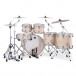 Mapex Mars Maple 22'' 6pc Studioease Shell Pack, Natural Satin - Rear