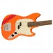 Squier FSR Classic Vibe 60s Mustang Bass, Capri Orange & Red Stripes body 