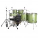 Ludwig Evolution 22'' 6pc Drum Kit, Mint - Back
