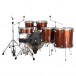 Ludwig Evolution 22'' 6pc Drum Kit , Copper - Back